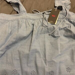Levi's Light Blue Denim Top